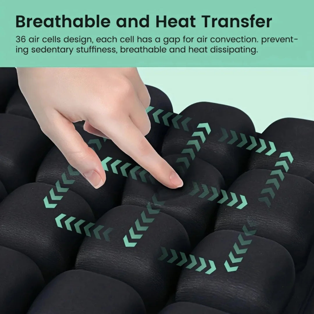 JetPlush – 3D Air‑Cell Travel Cushion