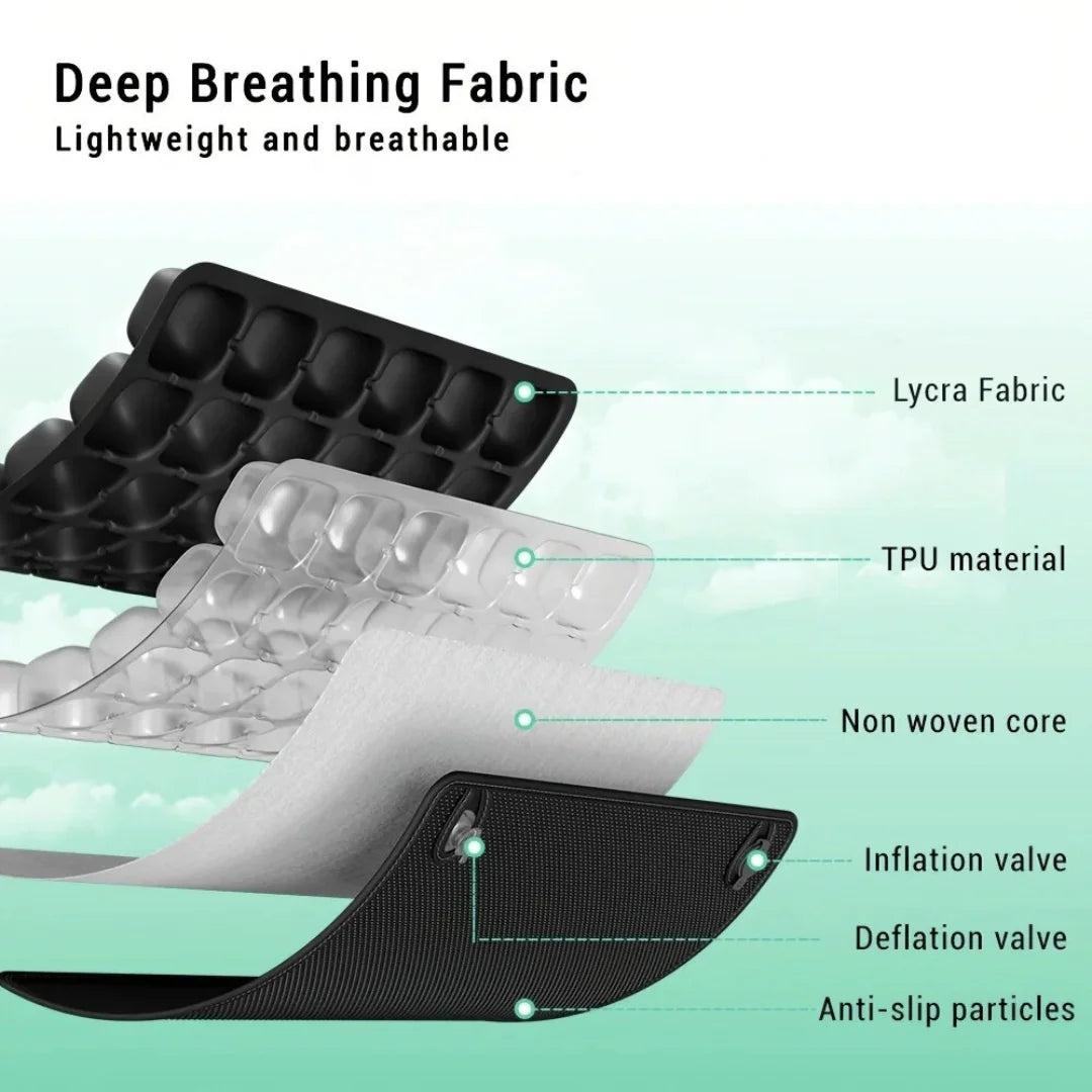 JetPlush – 3D Air‑Cell Travel Cushion