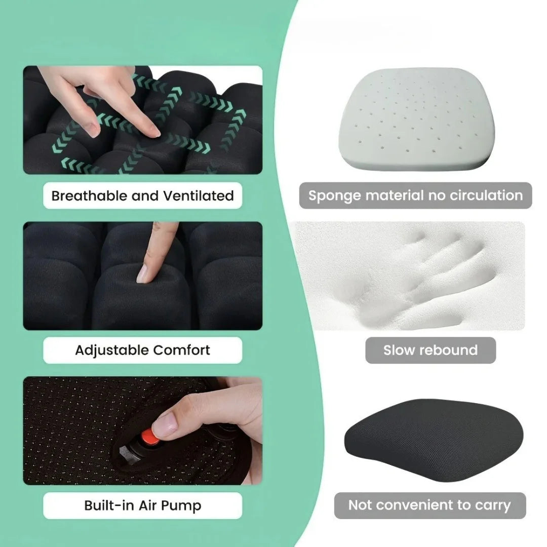 JetPlush – 3D Air‑Cell Travel Cushion